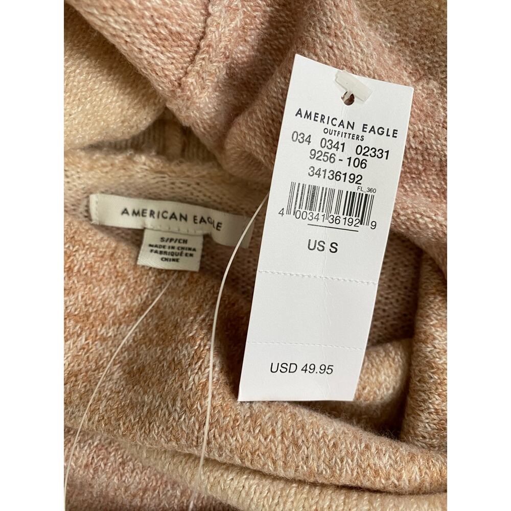American Eagle Women's Oversized Dreamspun Funnel Neck Sweater Size Small - Picture 5 of 9